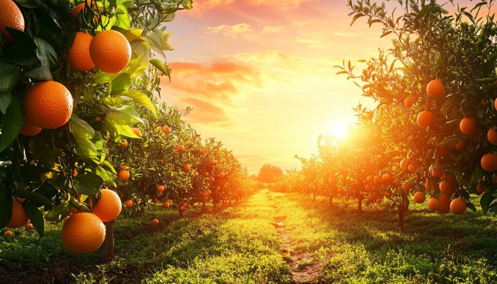 orange grove scene