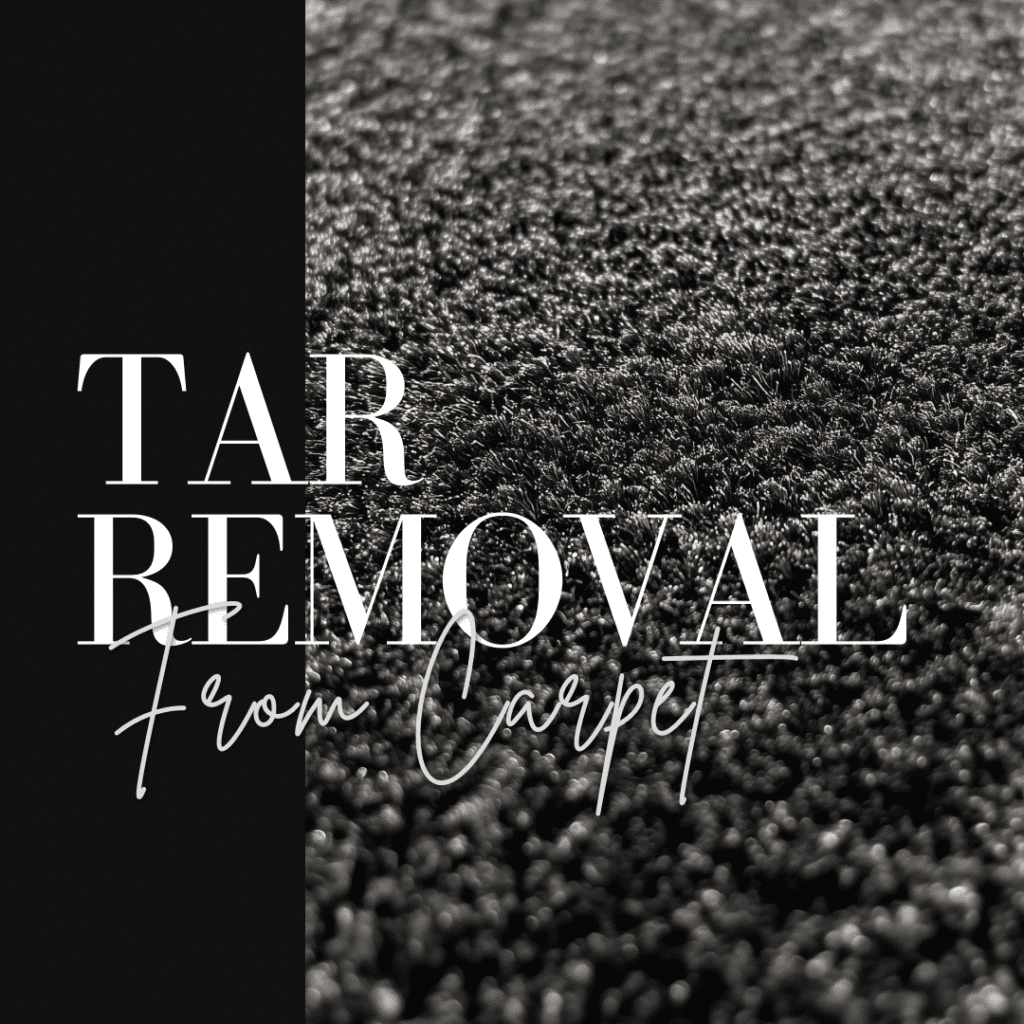 tar removal from carpet