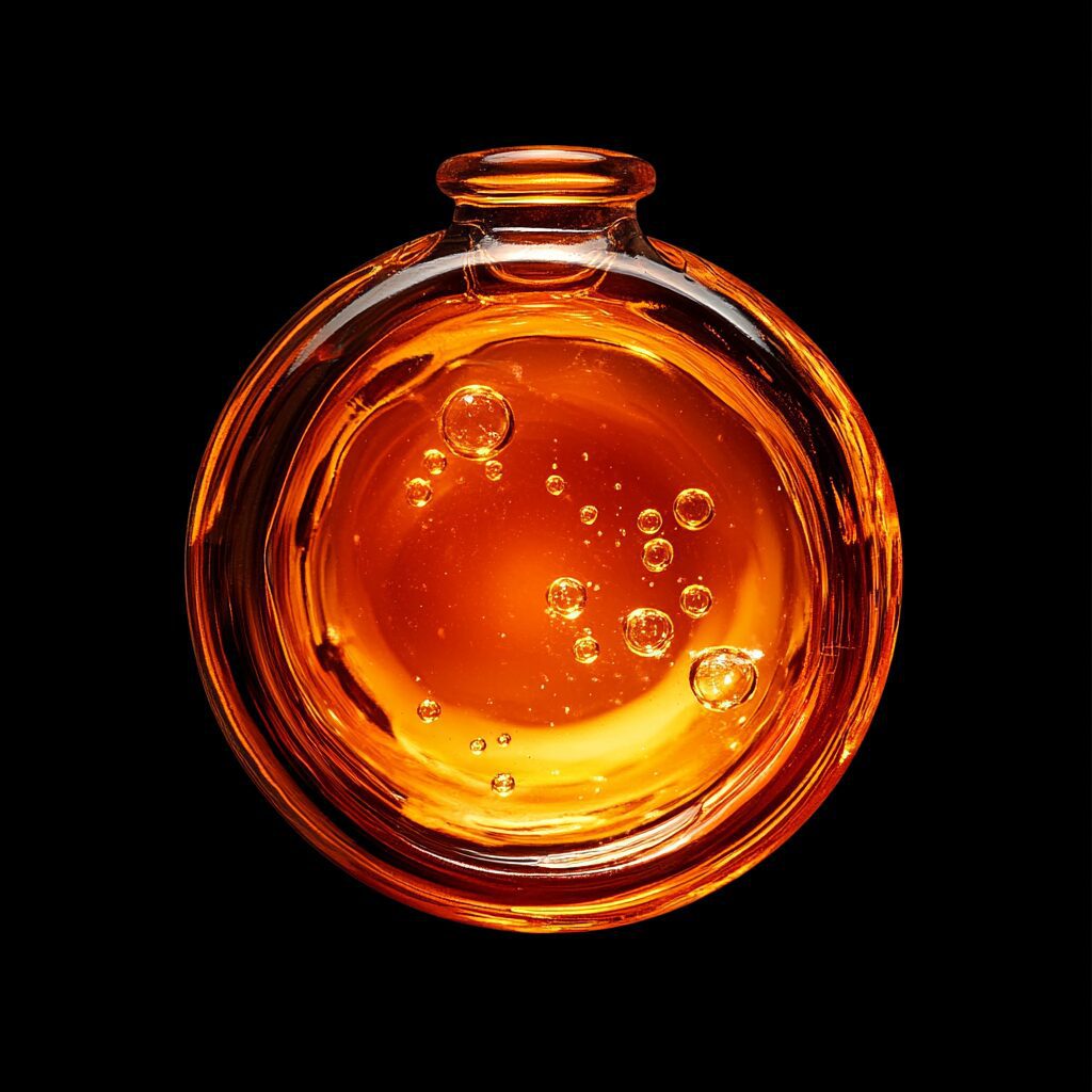 orange oil bottle