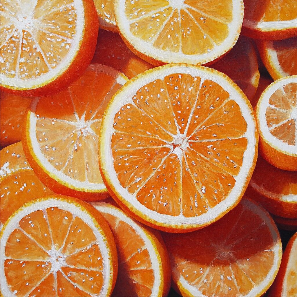 sliced oranges