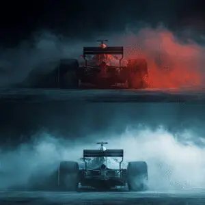burning asphalt