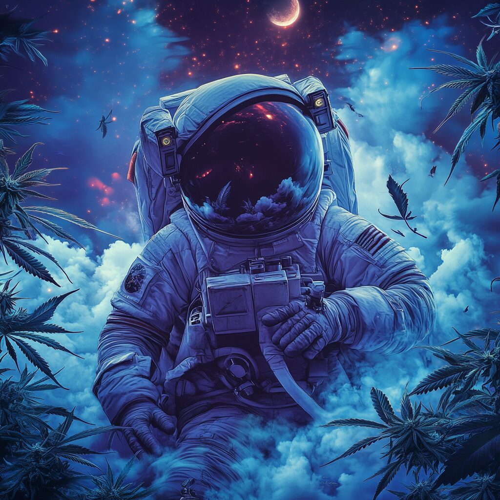 astronaut in the clouds