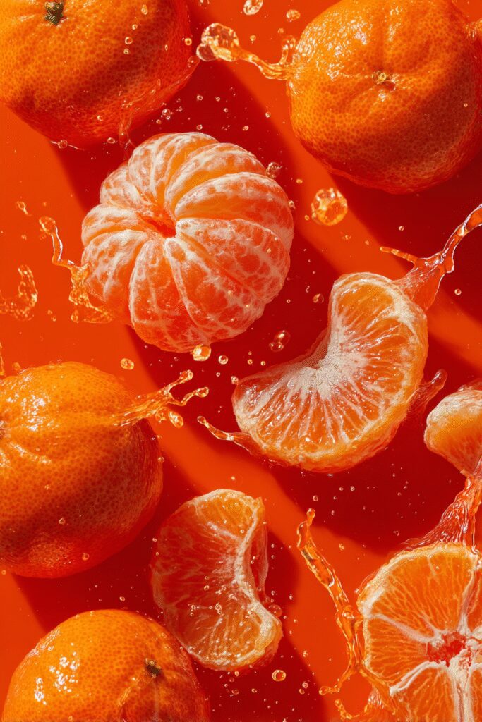 peeled orange pieces