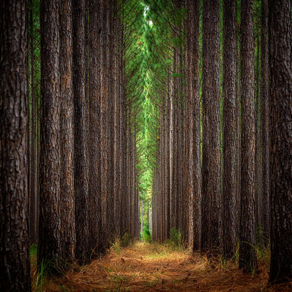 pine tree forest