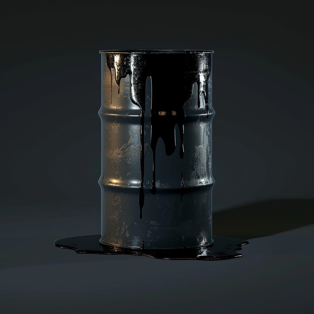 barrel full of tar