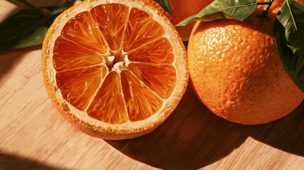 sliced oranges